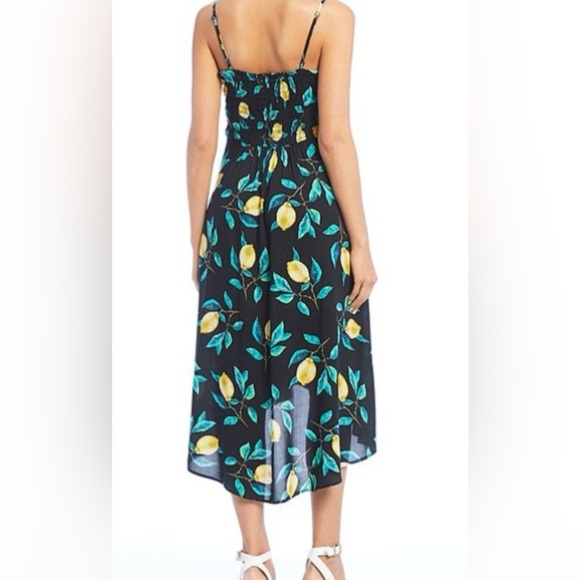 21. Jessica Simpson tie / button high low lemon dress - Picture 3 of 3